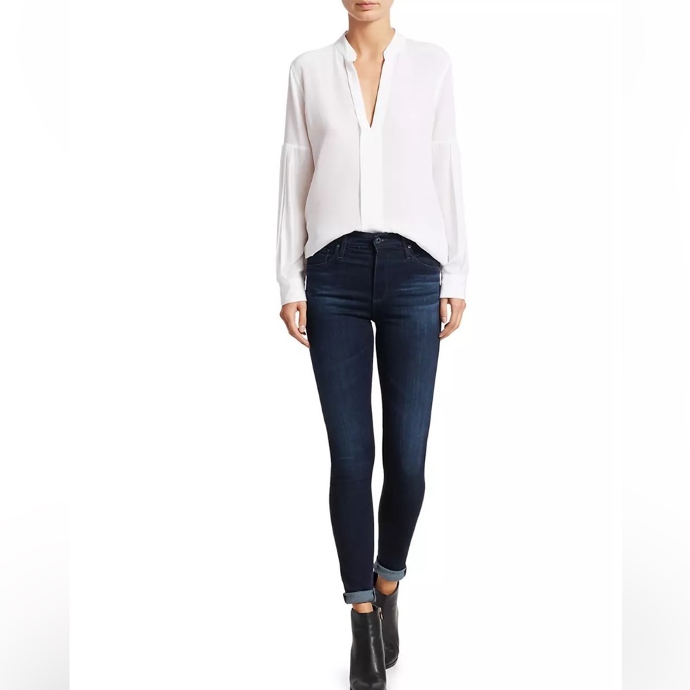 AG Adriano Goldschmied Jeans Farah High-Rise Stretch Skinny Ankle Jeans Size 27R